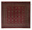 Alfombra afgana - Bukhara cuadrado  - 205 x 195 cm - rojo