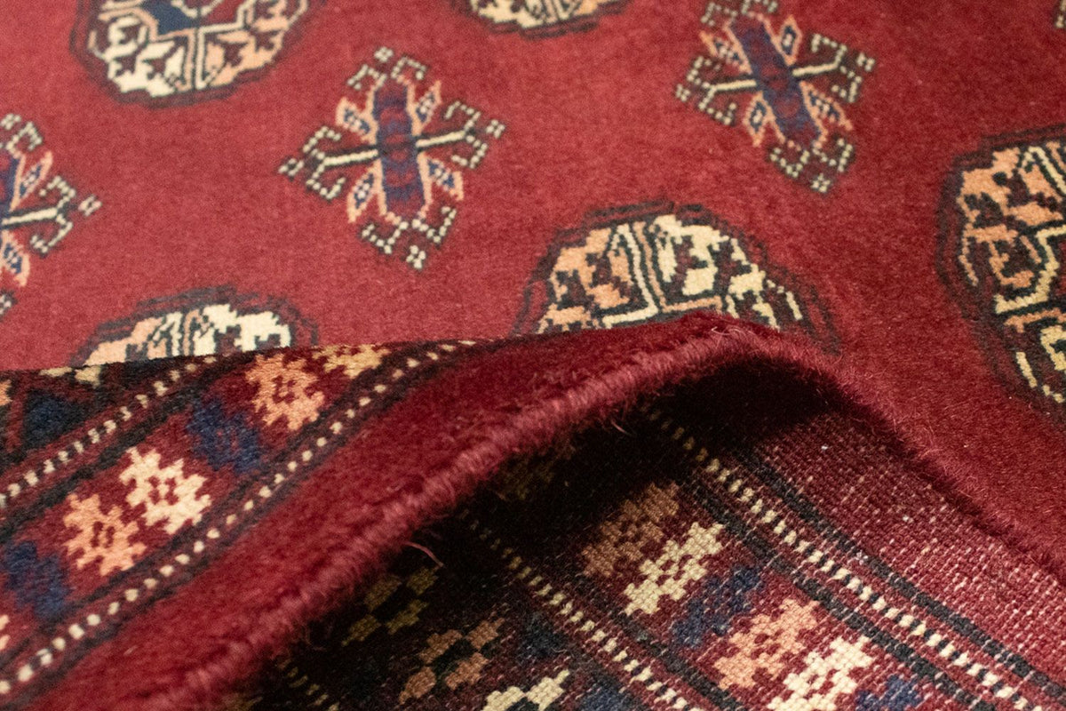 Alfombra afgana - Bukhara cuadrado  - 205 x 195 cm - rojo