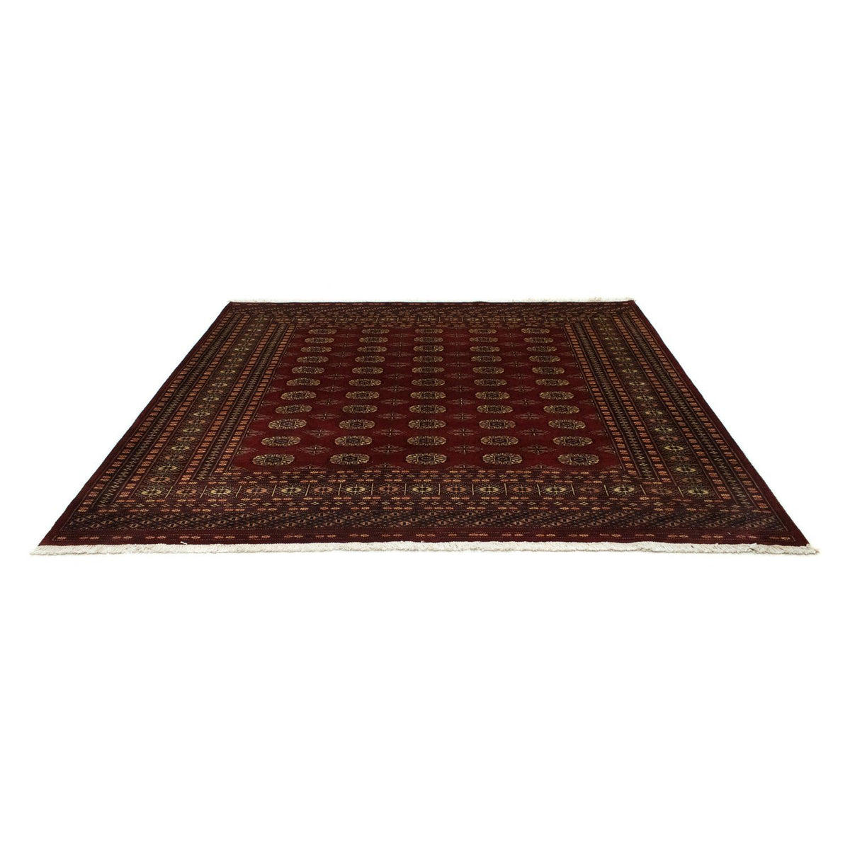 Alfombra afgana - Bukhara cuadrado  - 205 x 195 cm - rojo