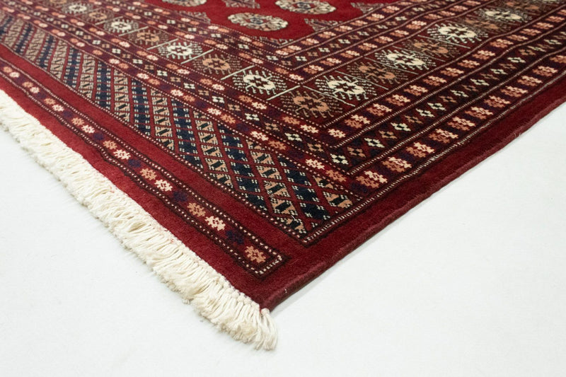 Alfombra afgana - Bukhara cuadrado  - 203 x 199 cm - rojo