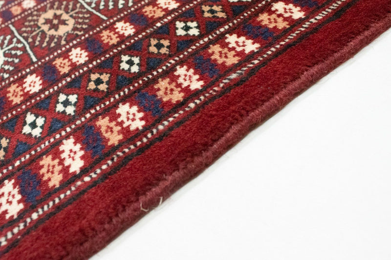 Alfombra afgana - Bukhara cuadrado  - 203 x 199 cm - rojo