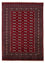 Alfombra afgana - Bukhara - 240 x 170 cm - rojo oscuro