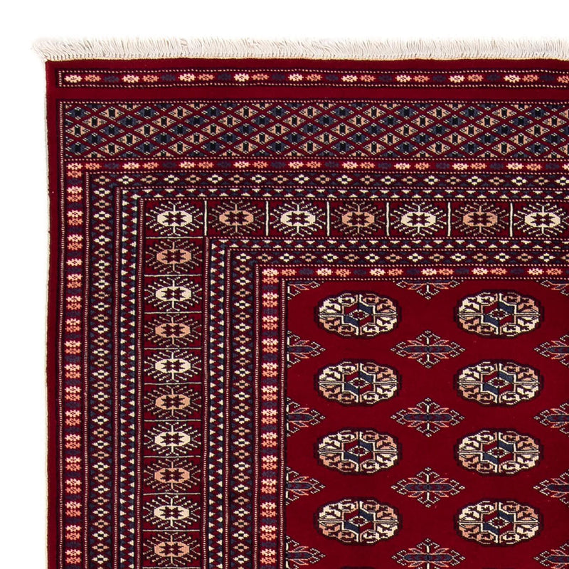 Alfombra afgana - Bukhara - 240 x 170 cm - rojo oscuro