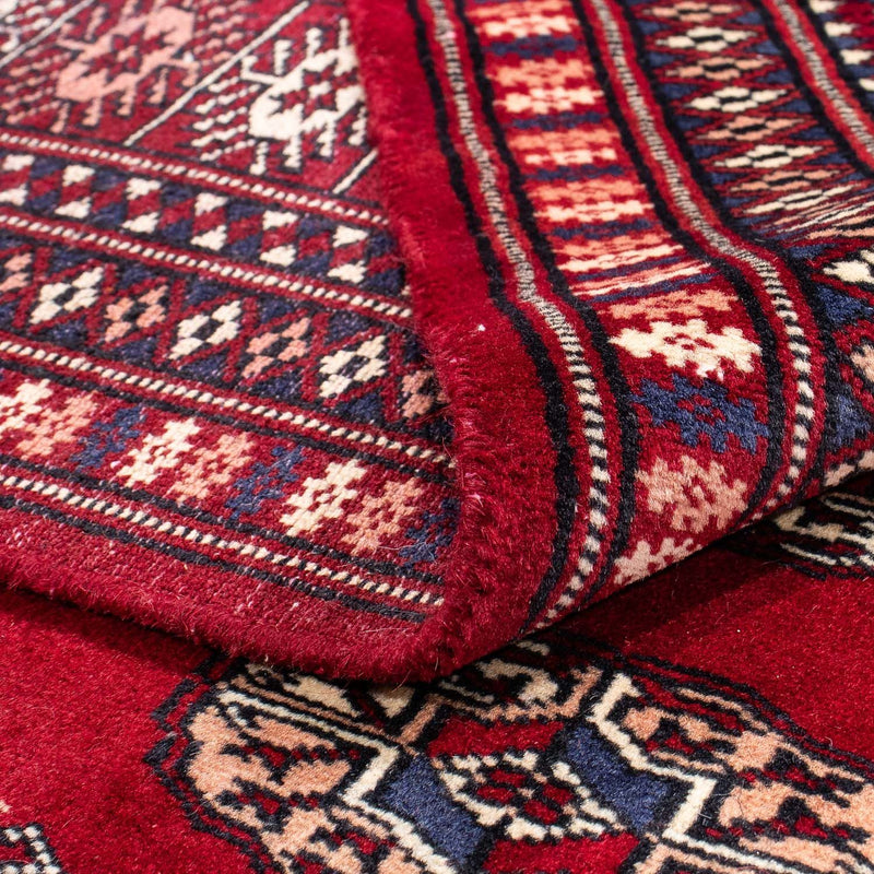 Alfombra afgana - Bukhara - 240 x 170 cm - rojo oscuro