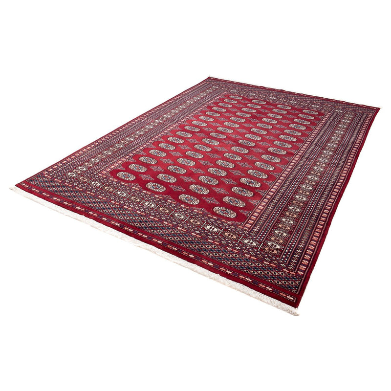 Alfombra afgana - Bukhara - 240 x 170 cm - rojo oscuro