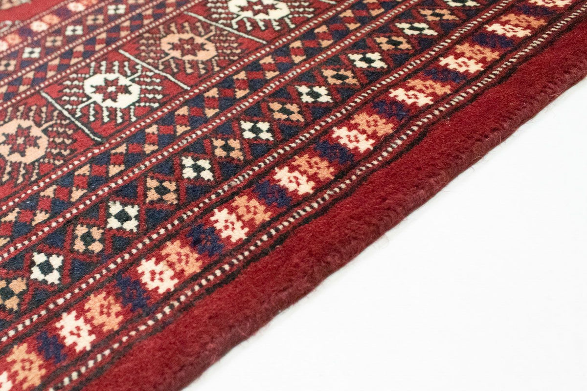 Alfombra afgana - Bukhara - 244 x 198 cm - rojo