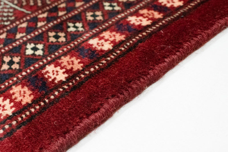 Alfombra afgana - Bukhara - 247 x 201 cm - rojo