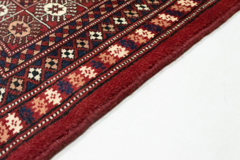 Alfombra afgana - Bukhara - 241 x 197 cm - rojo