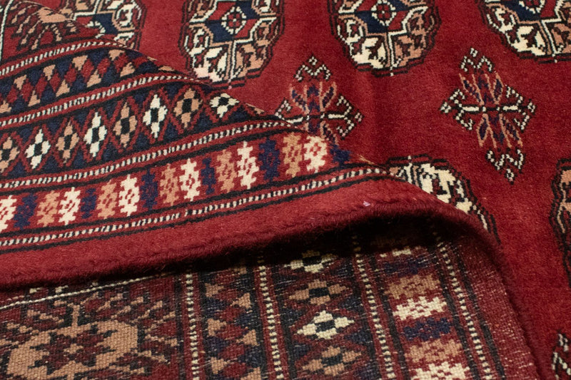 Alfombra afgana - Bukhara - 241 x 197 cm - rojo