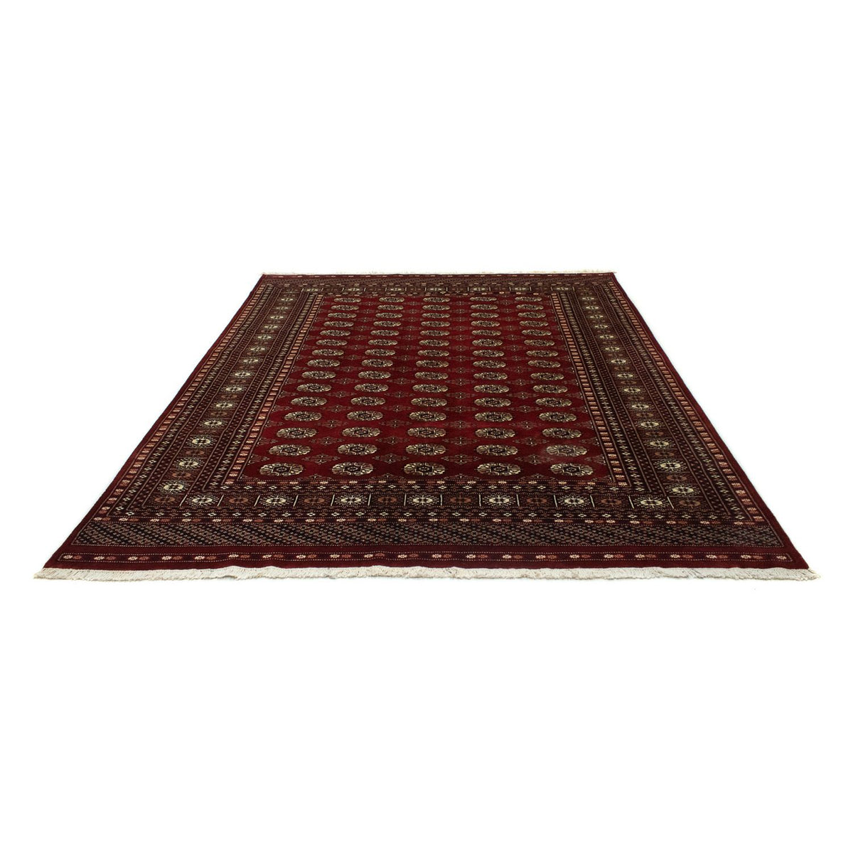 Alfombra afgana - Bukhara - 241 x 197 cm - rojo