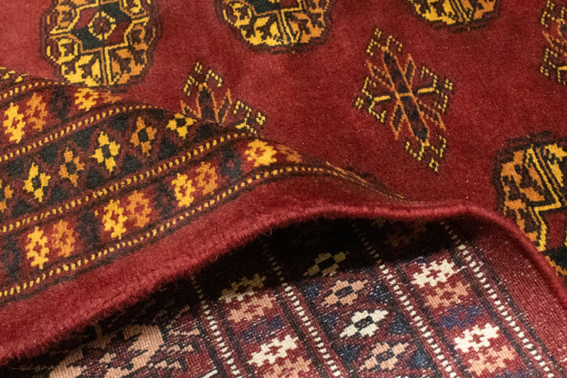 Alfombra afgana - Bukhara - 248 x 197 cm - rojo