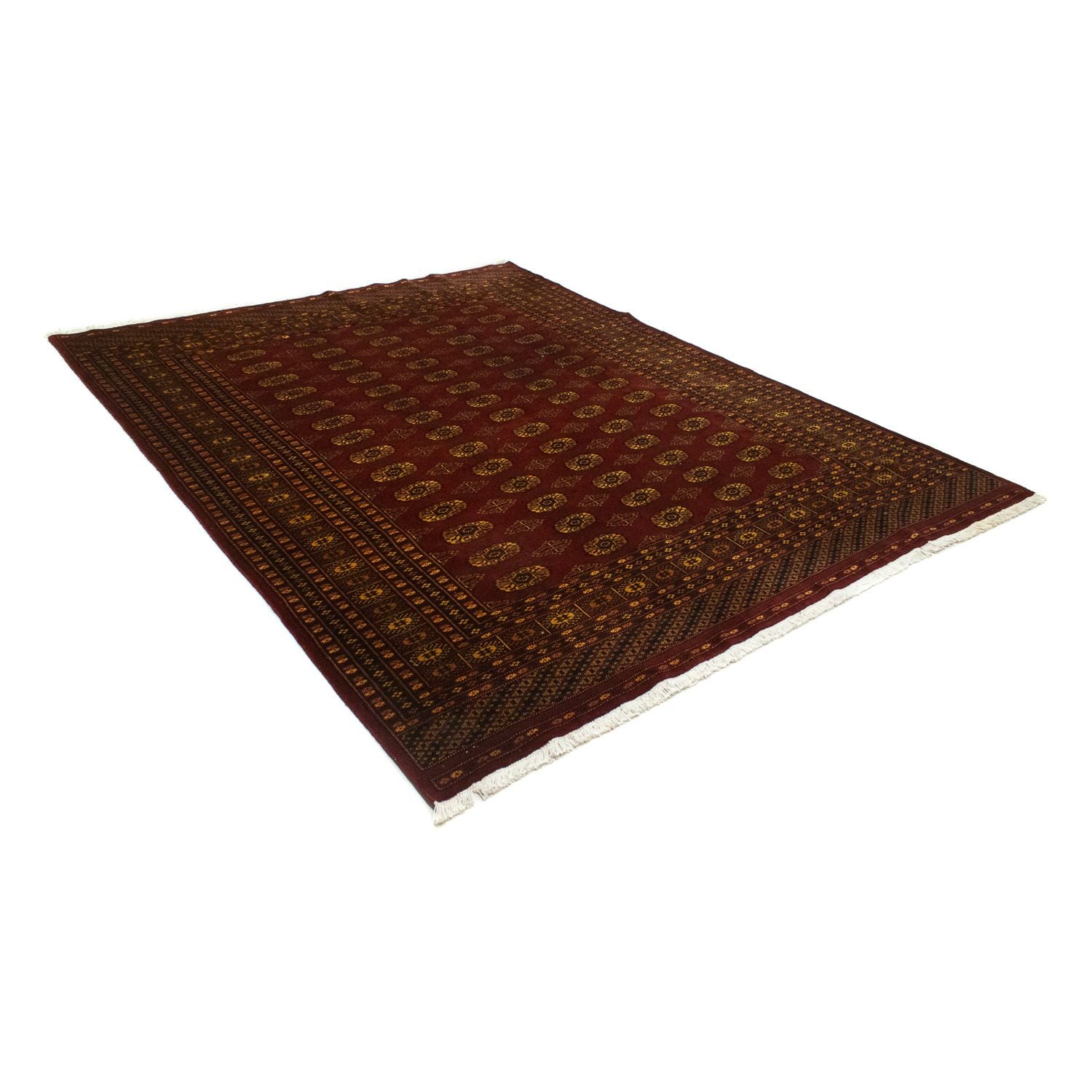 Alfombra afgana - Bukhara - 248 x 197 cm - rojo