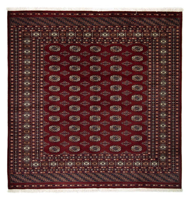 Alfombra afgana - Bukhara cuadrado  - 207 x 204 cm - rojo