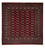 Alfombra afgana - Bukhara cuadrado  - 207 x 204 cm - rojo