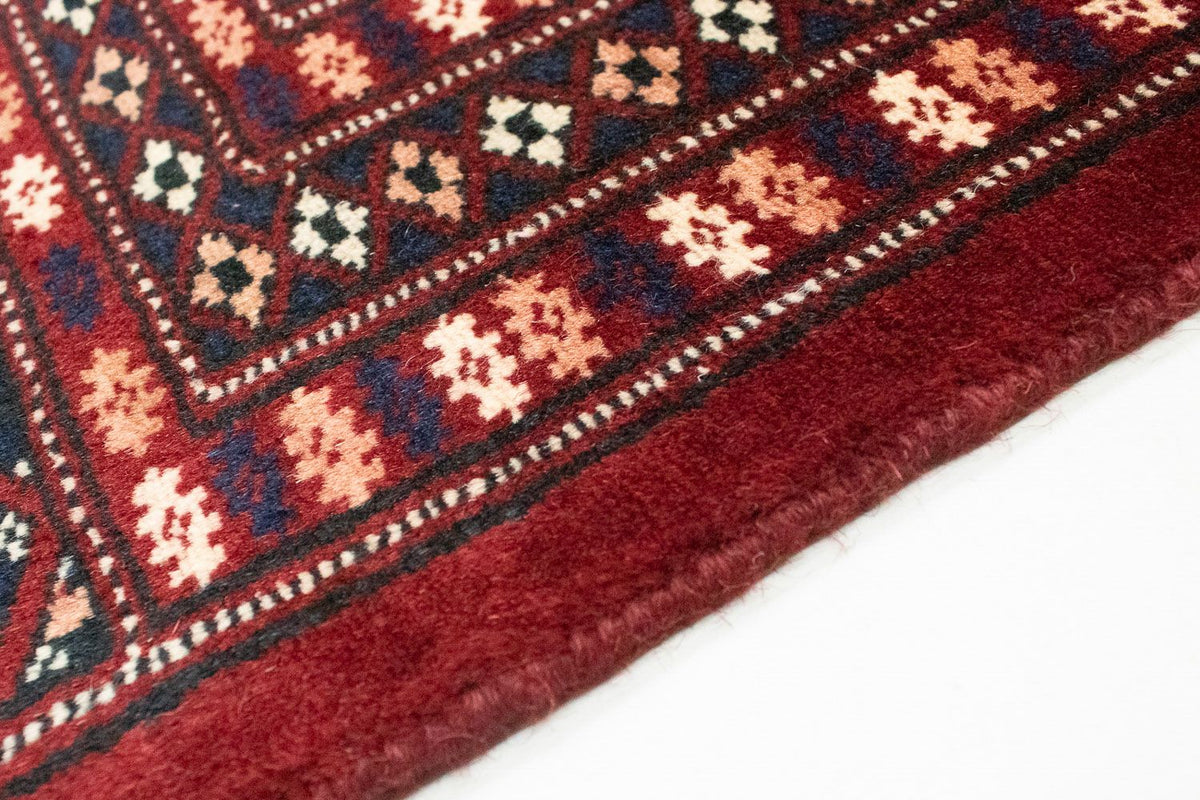 Alfombra afgana - Bukhara cuadrado  - 207 x 204 cm - rojo