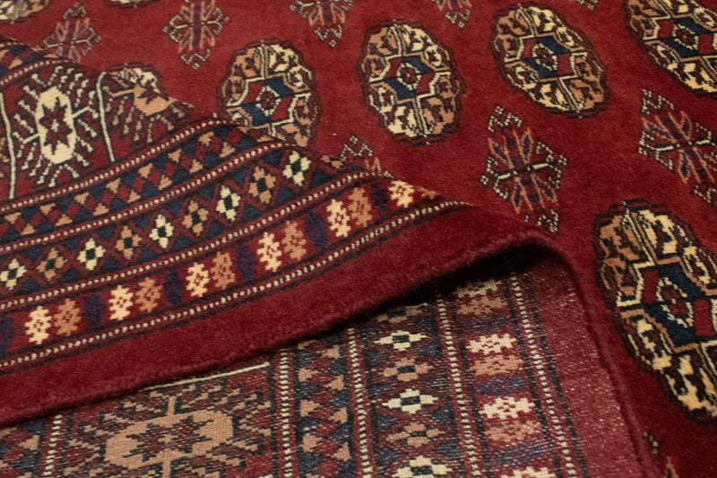 Alfombra afgana - Bukhara - 240 x 203 cm - rojo