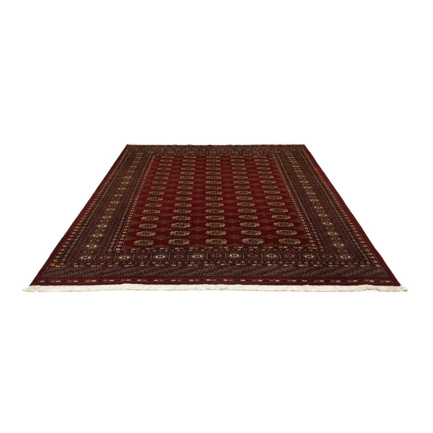 Alfombra afgana - Bukhara - 240 x 203 cm - rojo