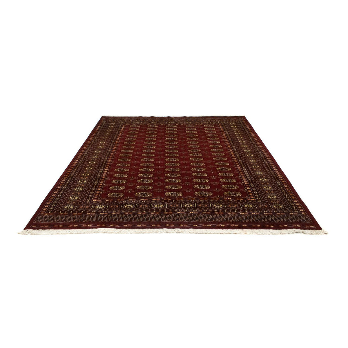 Alfombra afgana - Bukhara - 240 x 203 cm - rojo