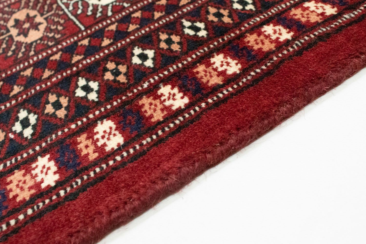 Alfombra afgana - Bukhara - 238 x 200 cm - rojo