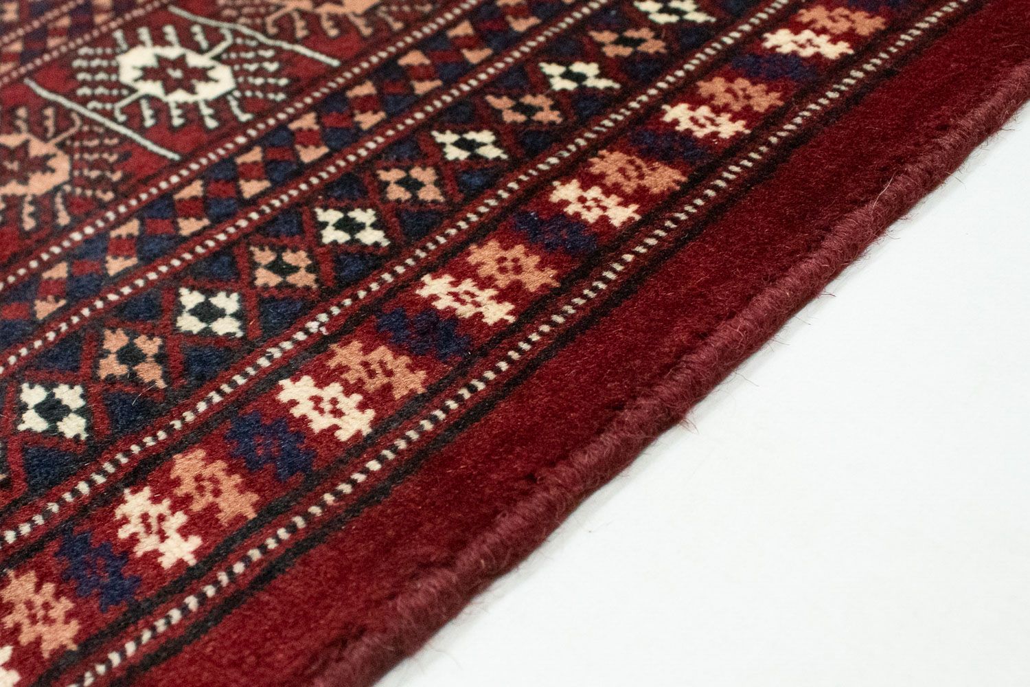 Alfombra afgana - Bukhara - 240 x 200 cm - rojo
