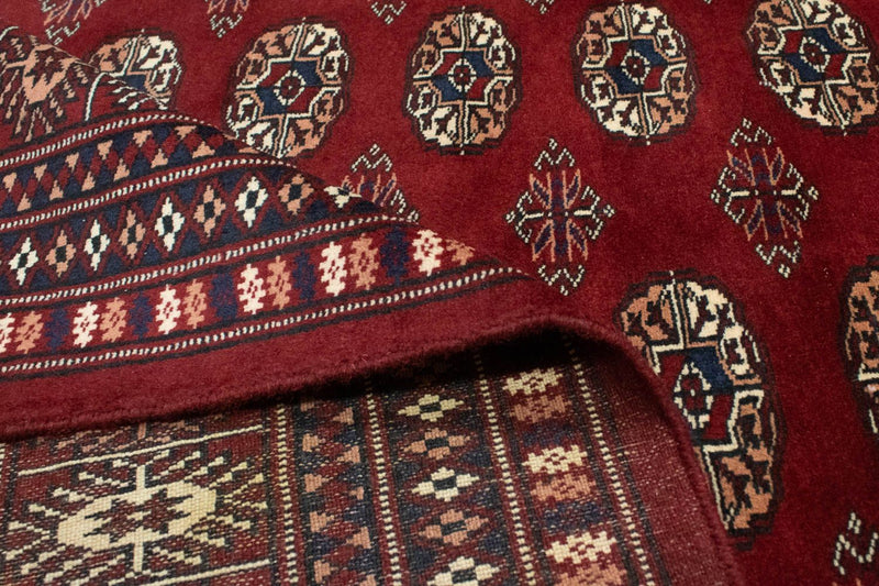 Alfombra afgana - Bukhara - 240 x 200 cm - rojo