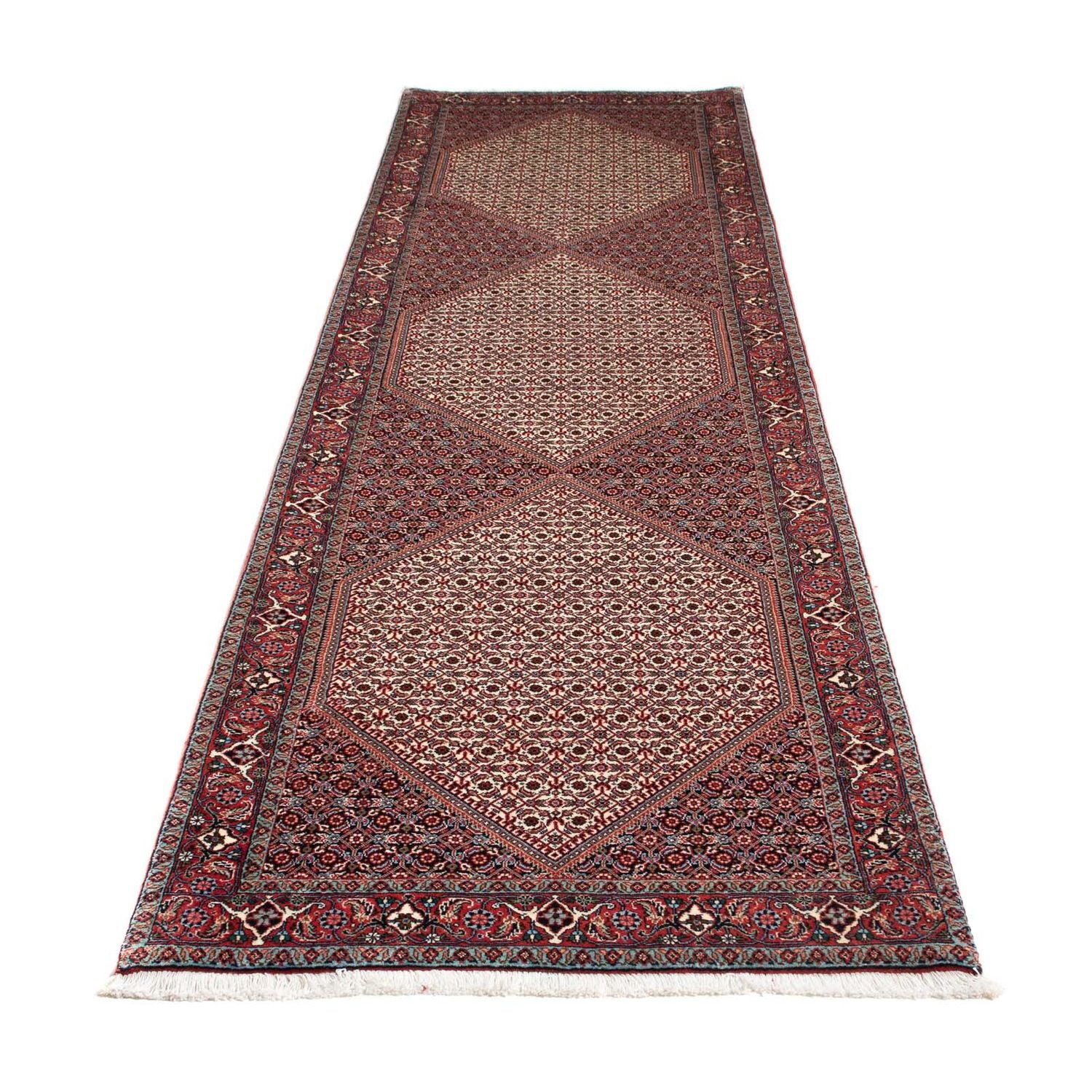 Alfombra de pasillo Alfombra persa - Bidjar - 318 x 83 cm - beige