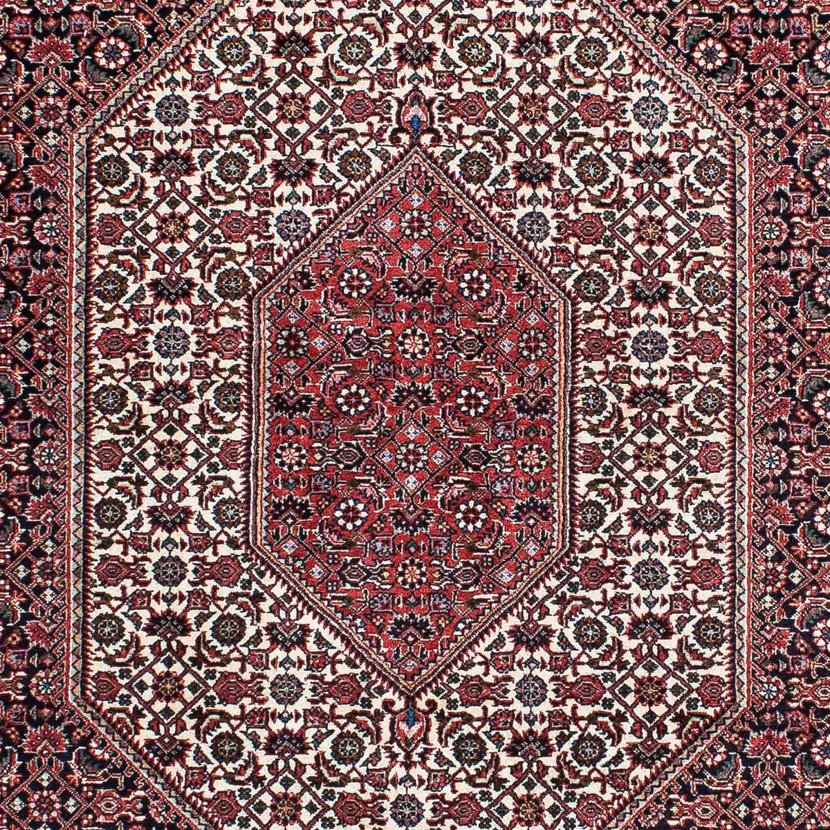 Alfombra persa - Bidjar - 211 x 132 cm - rojo claro