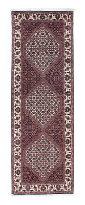 Alfombra de pasillo Alfombra persa - Bidjar - 196 x 75 cm - azul oscuro