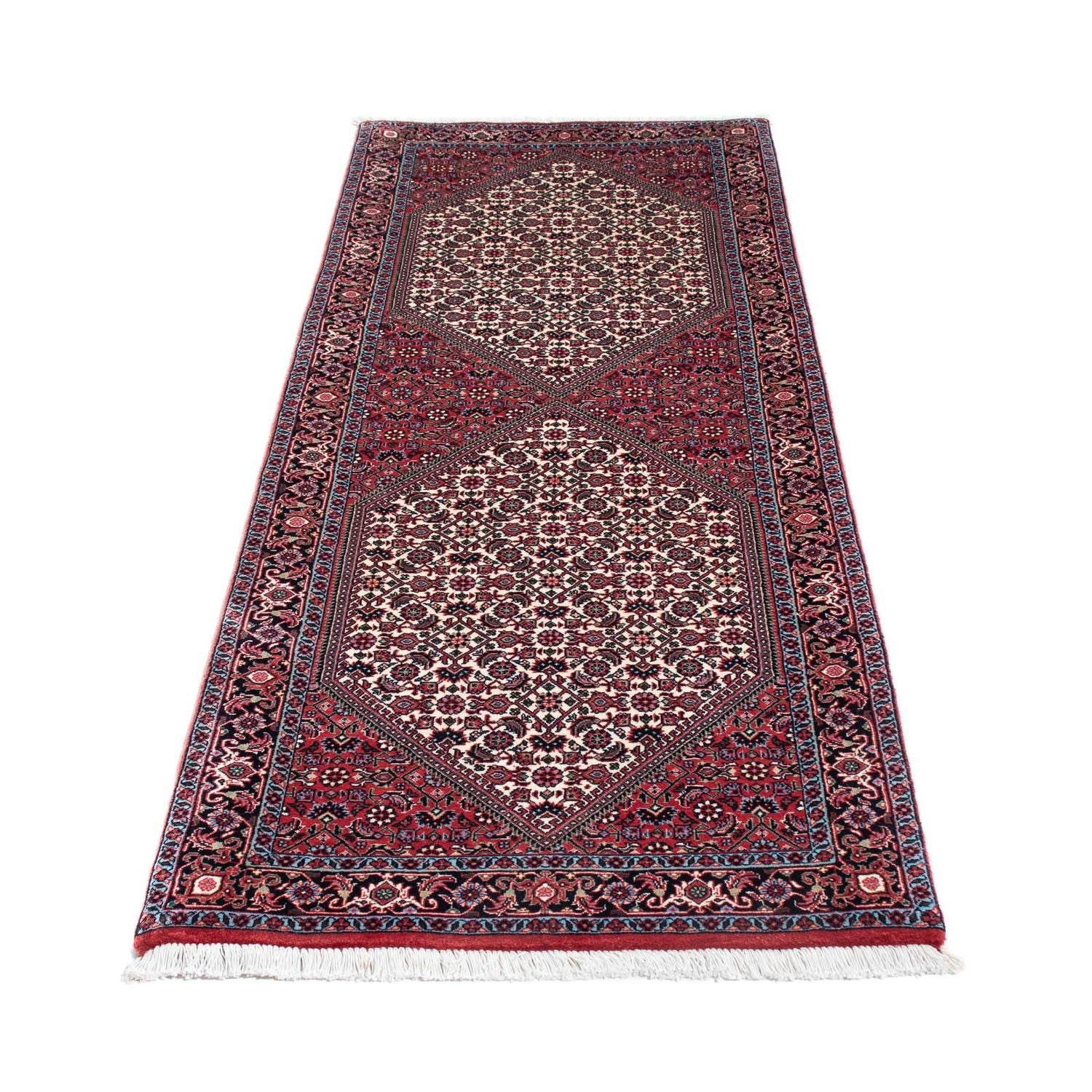 Alfombra de pasillo Alfombra persa - Bidjar - 205 x 73 cm - rojo