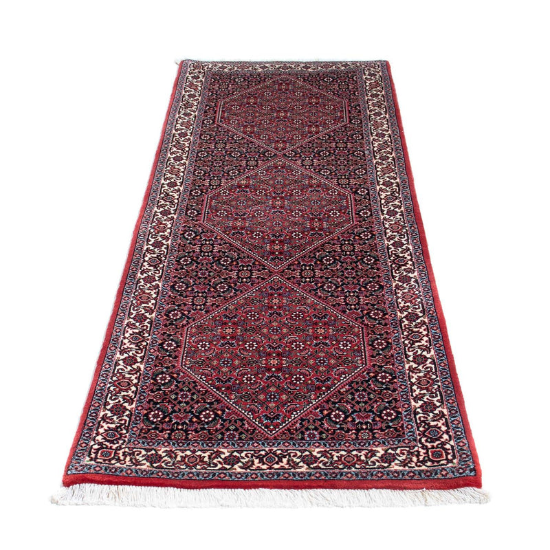 Alfombra de pasillo Alfombra persa - Bidjar - 213 x 75 cm - azul oscuro