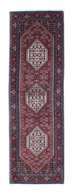 Alfombra de pasillo Alfombra persa - Bidjar - 248 x 74 cm - azul