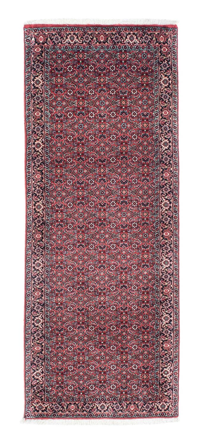 Alfombra de pasillo Alfombra persa - Bidjar - 193 x 76 cm - rojo