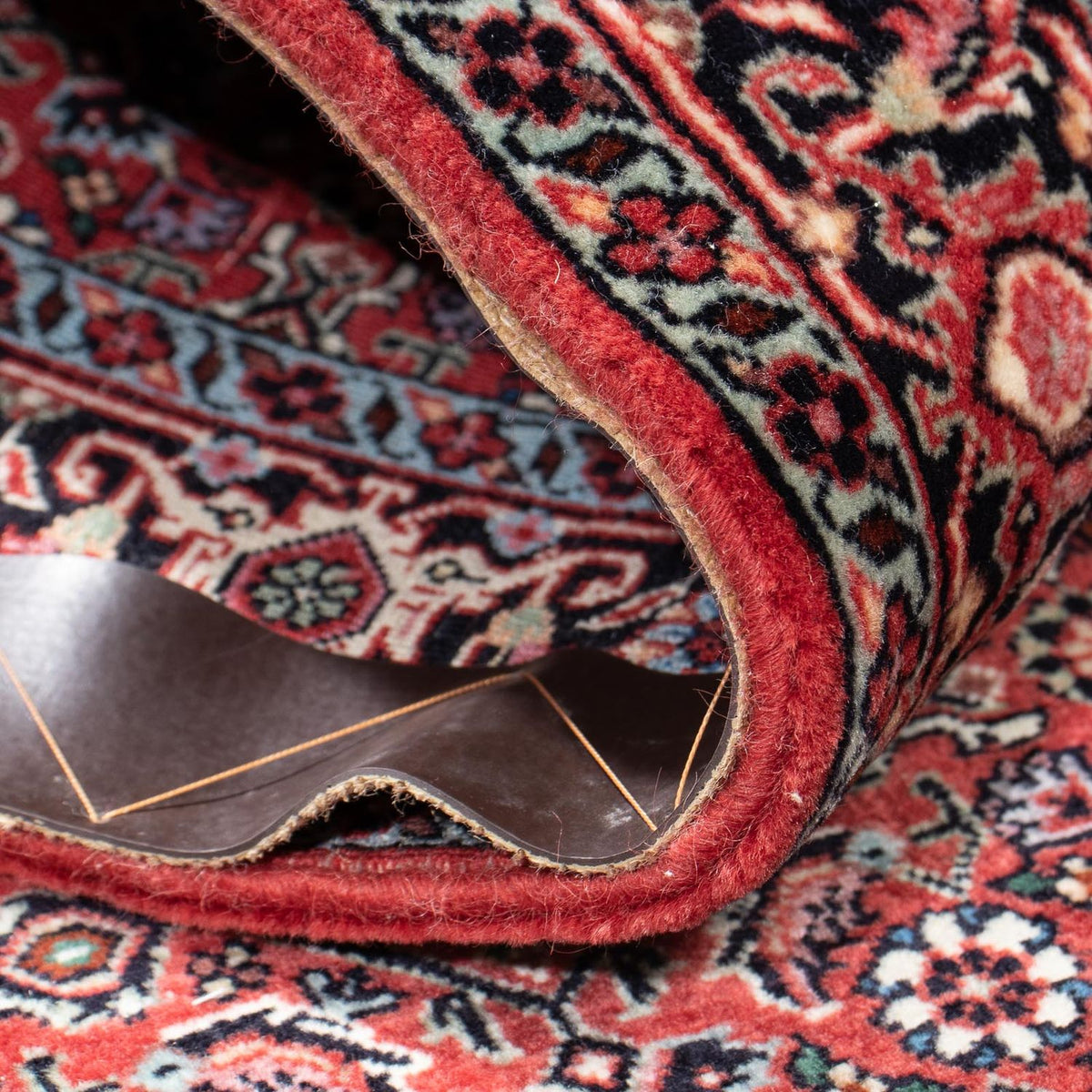 Alfombra de pasillo Alfombra persa - Bidjar - 193 x 76 cm - rojo