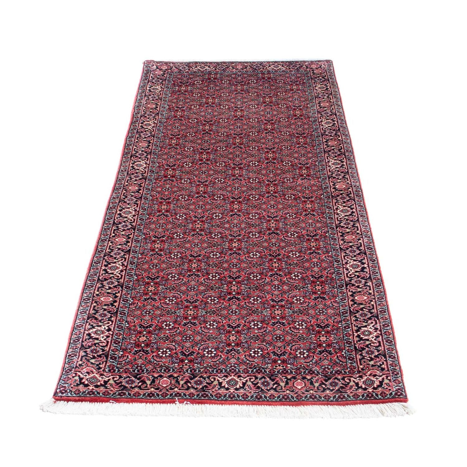 Alfombra de pasillo Alfombra persa - Bidjar - 193 x 76 cm - rojo