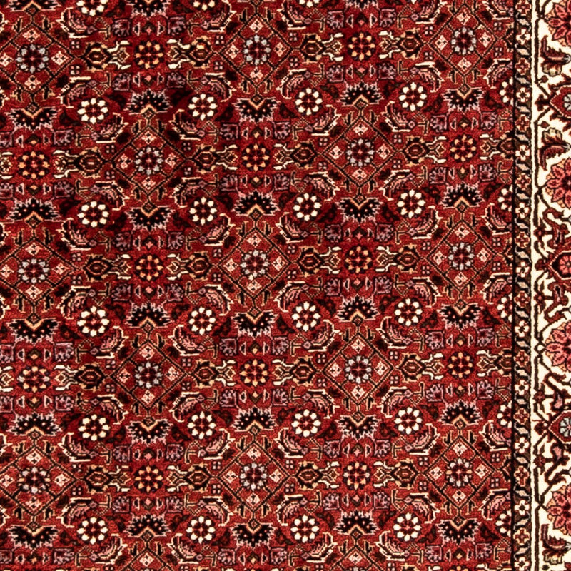Alfombra de pasillo Alfombra persa - Bidjar - 296 x 82 cm - rojo oscuro