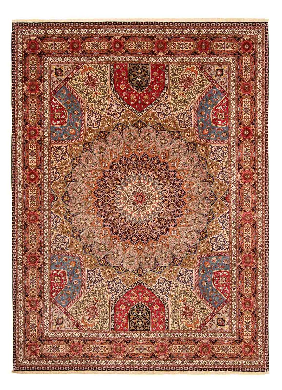 Alfombra Persa - Tabriz - Real - 400 x 298 cm - multicolor