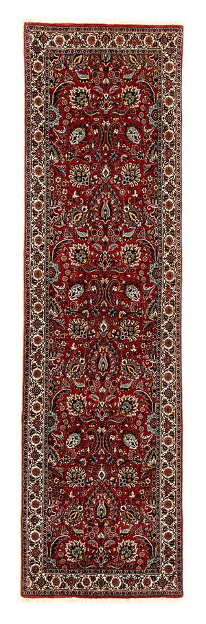 Alfombra de pasillo Alfombra persa - Bidjar - 298 x 83 cm - rojo oscuro