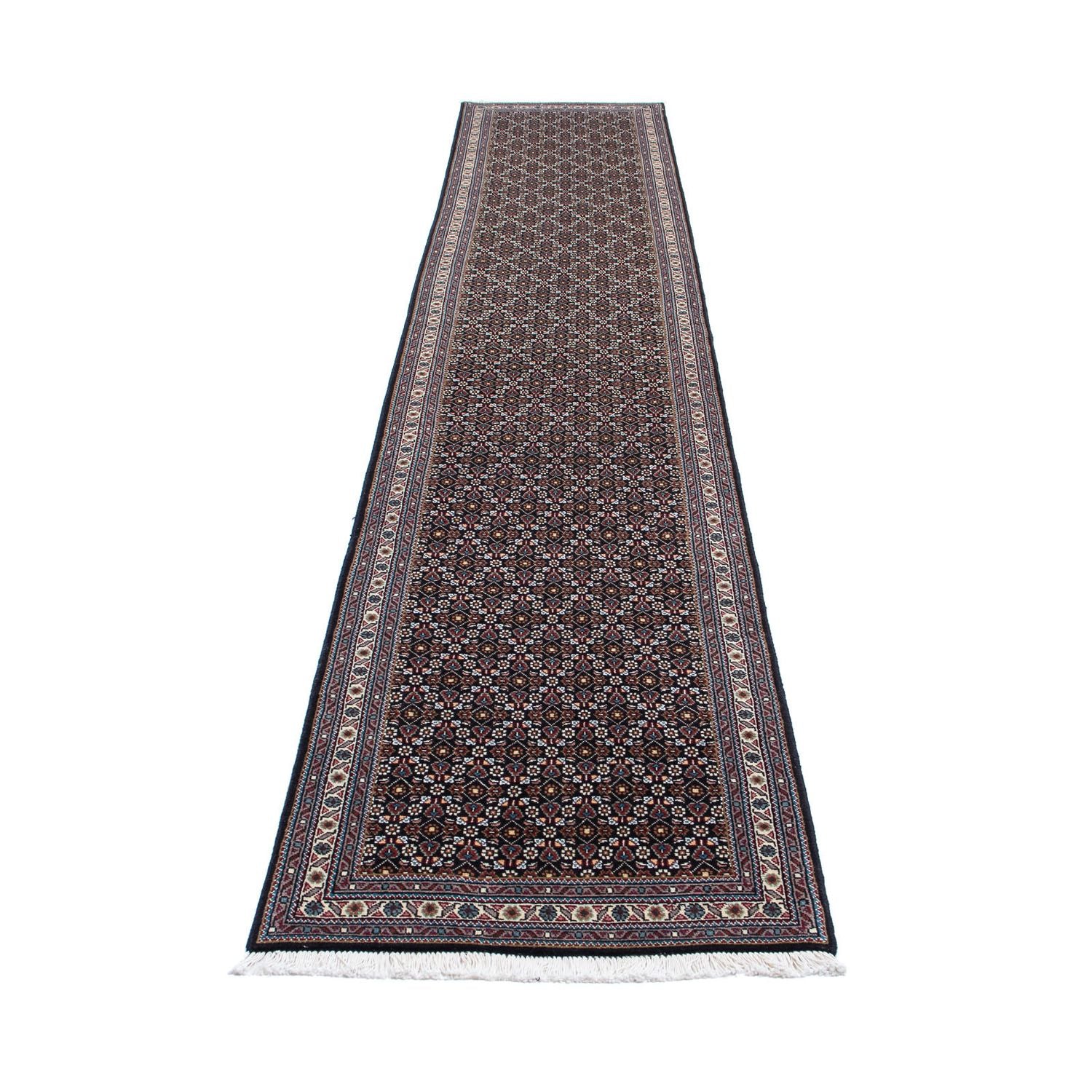 Alfombra de pasillo Alfombra persa - Tabriz - 391 x 70 cm - gris