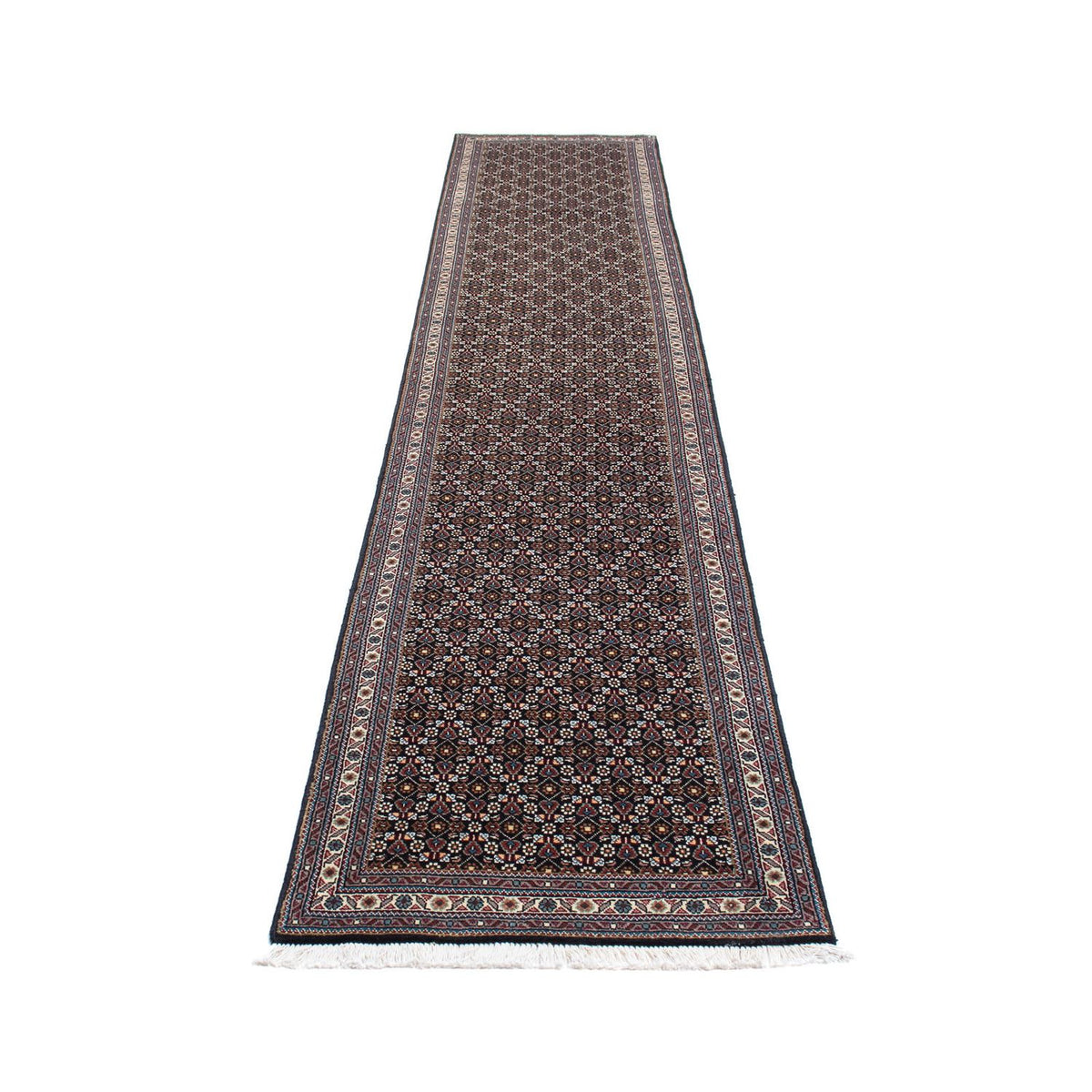 Alfombra de pasillo Alfombra persa - Tabriz - 391 x 68 cm - gris