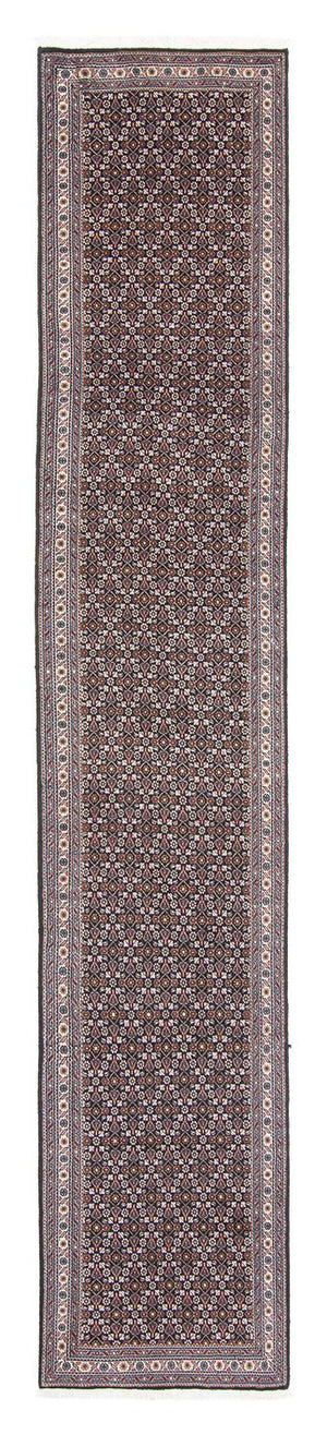 Alfombra de pasillo Alfombra persa - Tabriz - 392 x 67 cm - gris