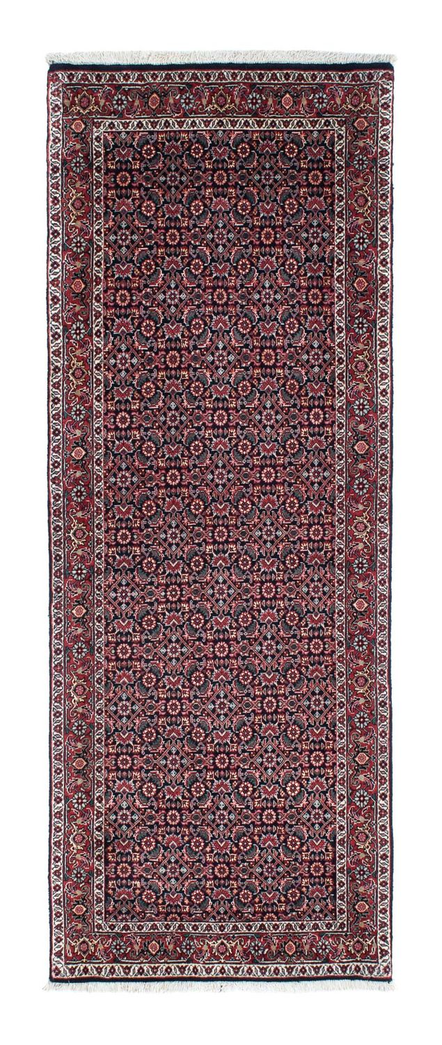 Alfombra de pasillo Alfombra persa - Bidjar - 196 x 74 cm - azul oscuro