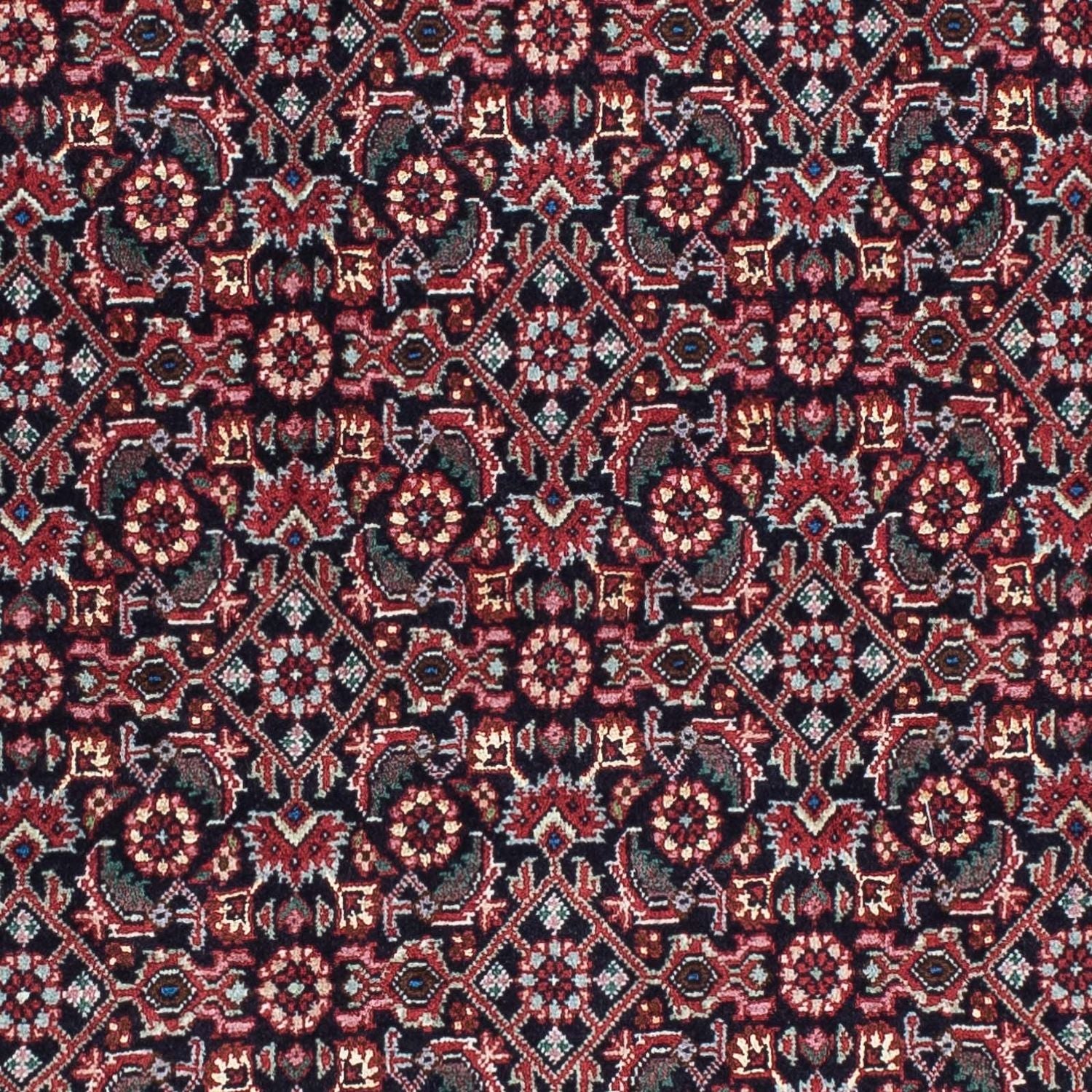 Alfombra de pasillo Alfombra persa - Bidjar - 196 x 74 cm - azul oscuro