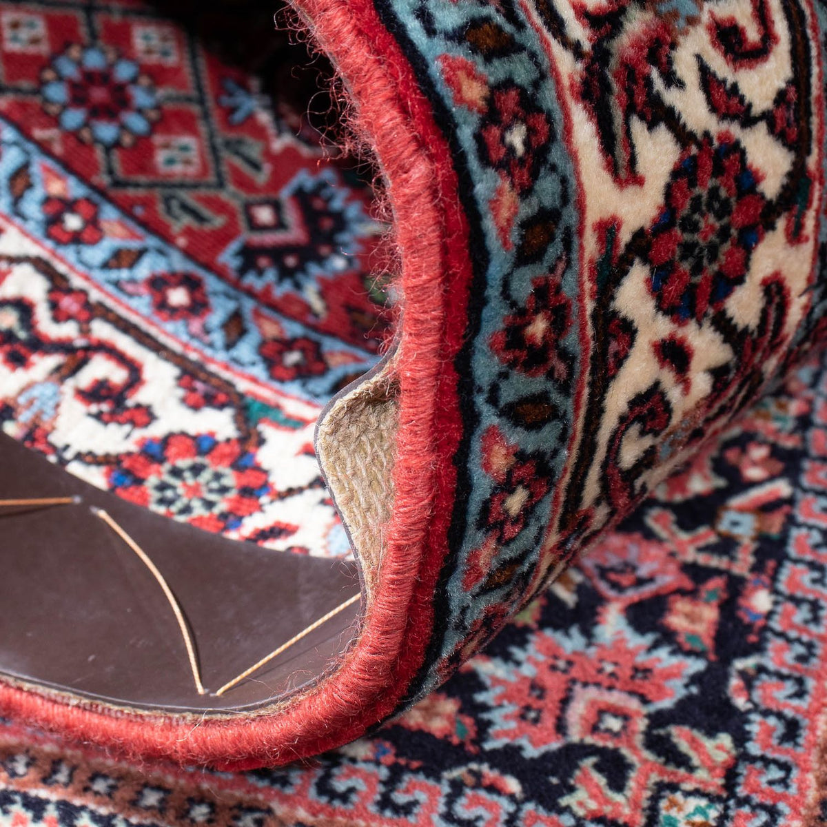 Alfombra de pasillo Alfombra persa - Bidjar - 279 x 73 cm - rojo claro