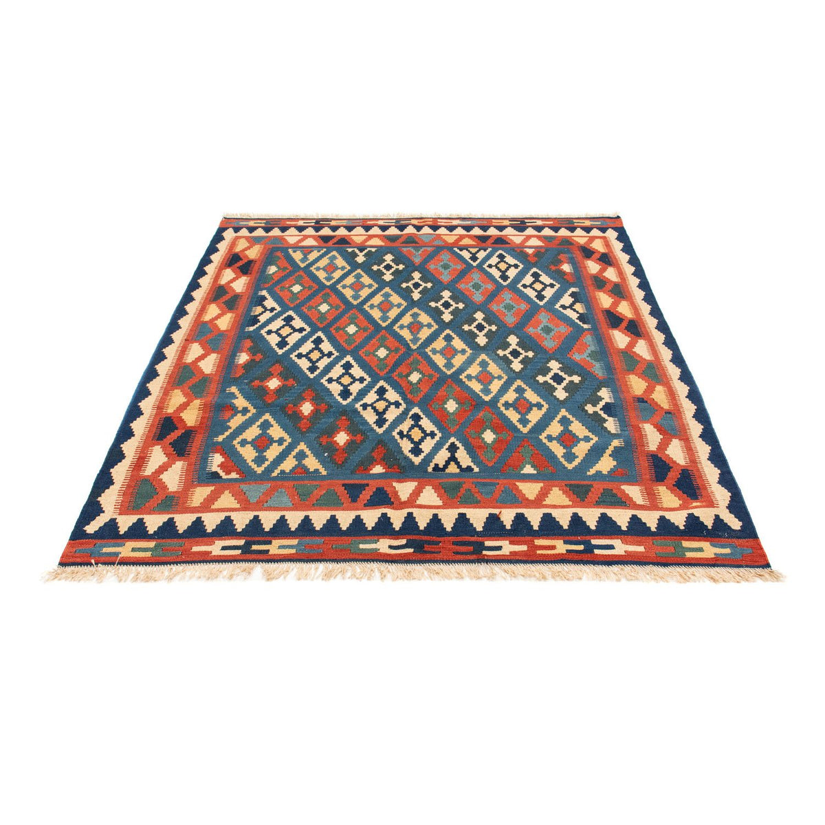 Alfombra Kelim - Oriental - 174 x 148 cm - azul