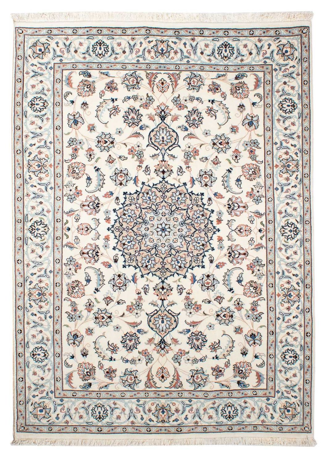 Alfombra Persa - Nain - Real - 197 x 137 cm - beige