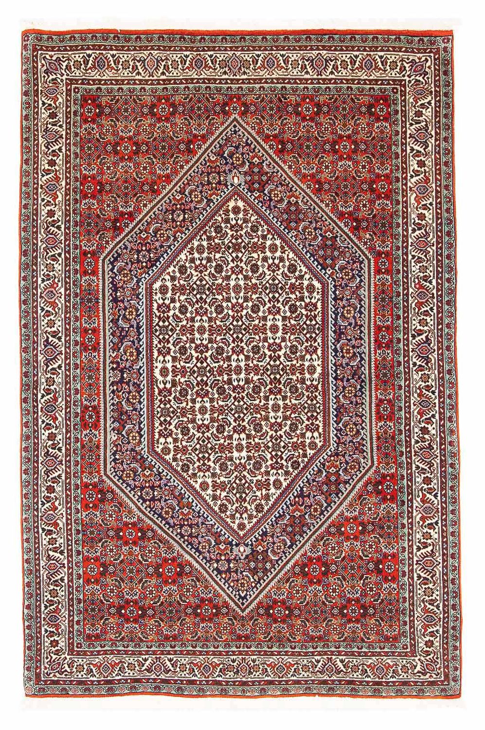 Alfombra persa - Bidjar - 164 x 110 cm - rojo