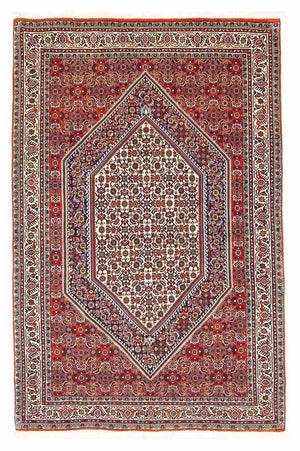 Alfombra persa - Bidjar - 164 x 110 cm - rojo