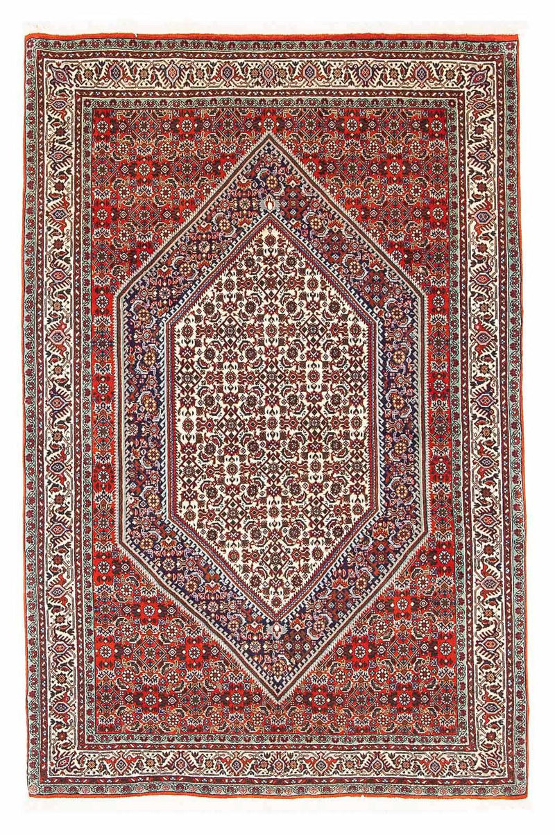 Alfombra persa - Bidjar - 164 x 110 cm - rojo