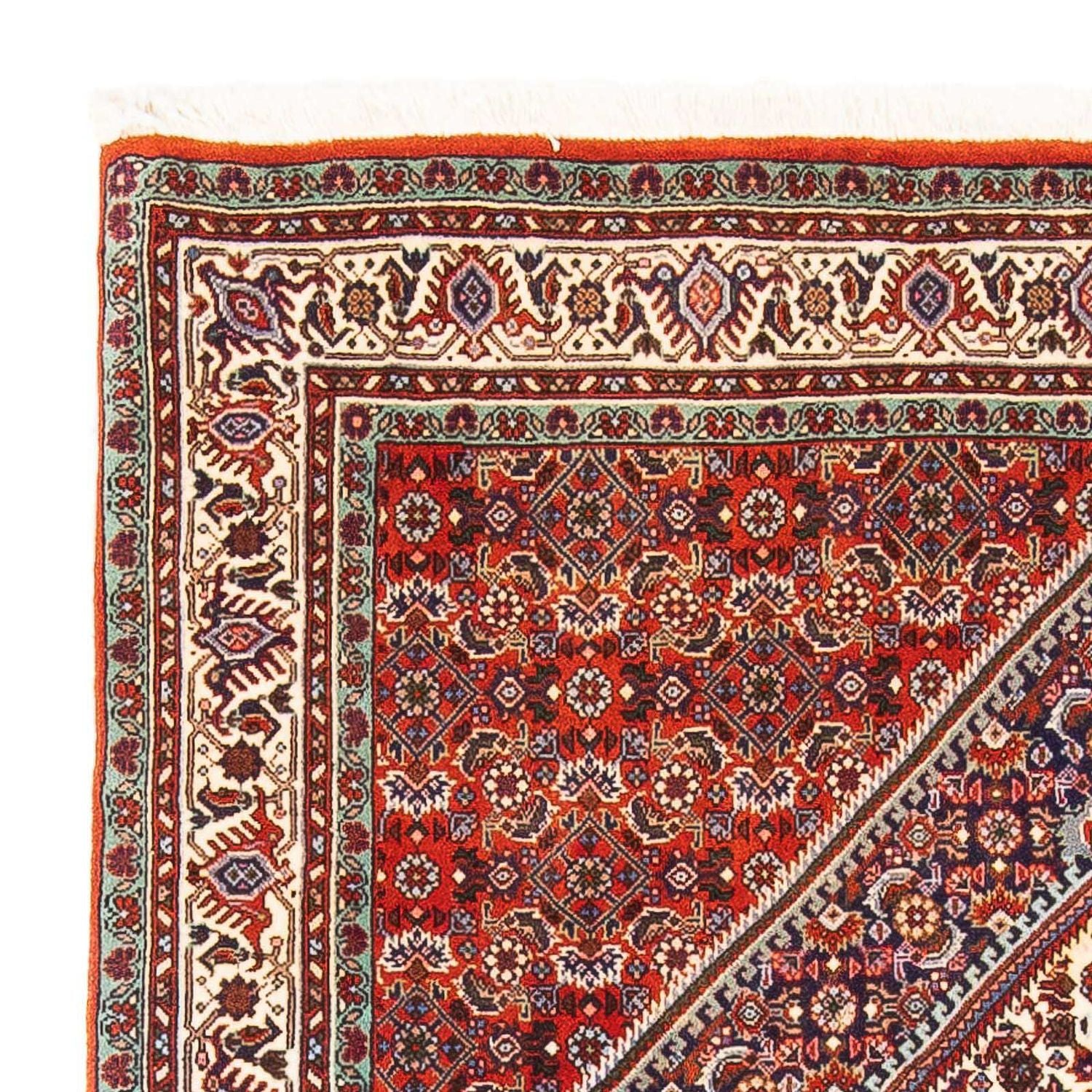 Alfombra persa - Bidjar - 164 x 110 cm - rojo