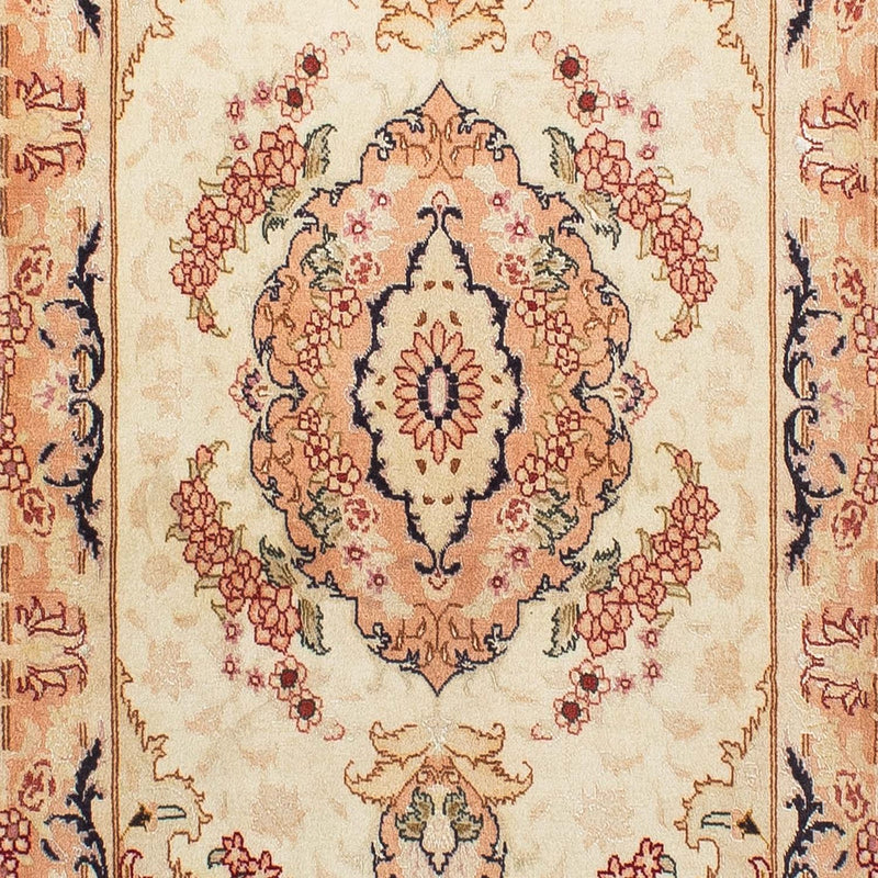 Alfombra de pasillo Alfombra Persa - Tabriz - Real - 306 x 74 cm - beige
